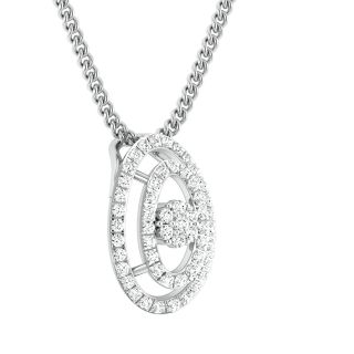 Erin Round Diamond Office Wear Pendant